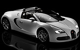 Bugatti Veyron 16.4 Grand Sport. Gama 2009. Imagen. Carrocer�a descapotable. Lateral frontal. Est�tica. Estudio.