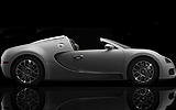Bugatti Veyron 16.4 Grand Sport. Gama 2009. Imagen. Carrocer�a descapotable. Lateral. Est�tica. Estudio. Descapotado.