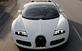 Bugatti Veyron 16.4 Grand Sport. Gama 2009. Imagen. Carrocer�a descapotable. Frontal cenital. Movimiento. Carretera.