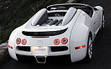 Bugatti Veyron 16.4 Grand Sport. Gama 2009. Imagen. Carrocer�a descapotable. Posterior cenital lateral. Est�tica. Carretera.