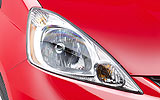 Honda Jazz. Modelo 2009. Imagen. Detalle del faro. Rojo.