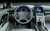 Honda Legend. Modelo 2009. Imagen. Interior. Salpicadero. Volante. Consola central. 