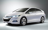 Honda Insight Concept. Prototipo 2008. Imagen. Exterior. Frontal lateral. Coche parado. Estudio. 