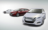 Honda Insight Concept. Prototipo 2008. Imagen. Exterior. Frontal. Coche parado. Estudio.
