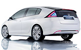 Honda Insight Concept. Prototipo 2008. Imagen. Exterior. Posterior lateral. Coche parado. Estudio.
