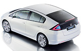 Honda Insight Concept. Prototipo 2008. Imagen. Exterior. Posterior lateral cenital. Coche parado. Estudio.