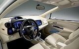 Honda Insight Concept. Prototipo 2008. Imagen. Exterior. Salpicadero. Volante. Asientos. Coche parado. Estudio.