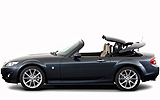 Mazda MX-5. Roadster Coup&eacute;. Modelo 2009. Imagen exterior. Frontal lateral. Carretera. Gris.