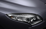 Renault Megane. Modelo 2009. Imagen. 5 puertas. Detalle faro derecho.