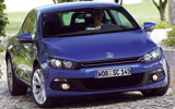 Volkswagen Scirocco 2008. Cuarta imagen. Exterior frontal. Parado. Azul Intenso Metalizado