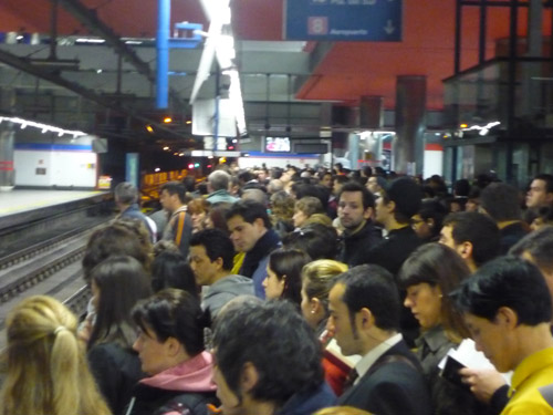 Estación de Nuevos Ministerios. Metro de Madrid.