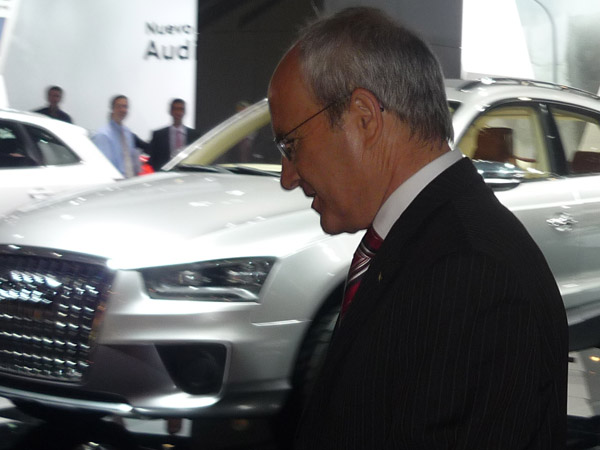 José Montilla. Audi Q3. Salón de Barcelona.