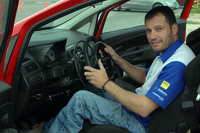 Albert Llovera. Fiat Punto de entrenamientos.