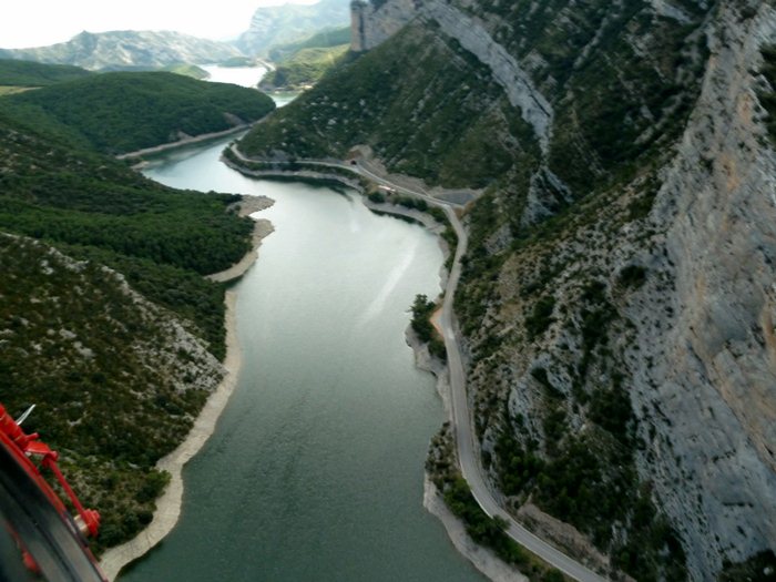 Vista aérea al sur de la Seu D'Urgell