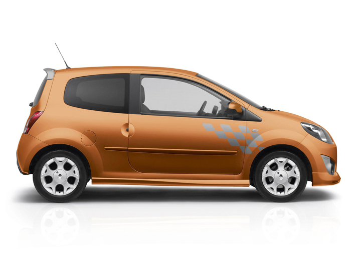 Prueba de consumo (68): Renault Twingo Yahoo 1.2 16v. Lateral.