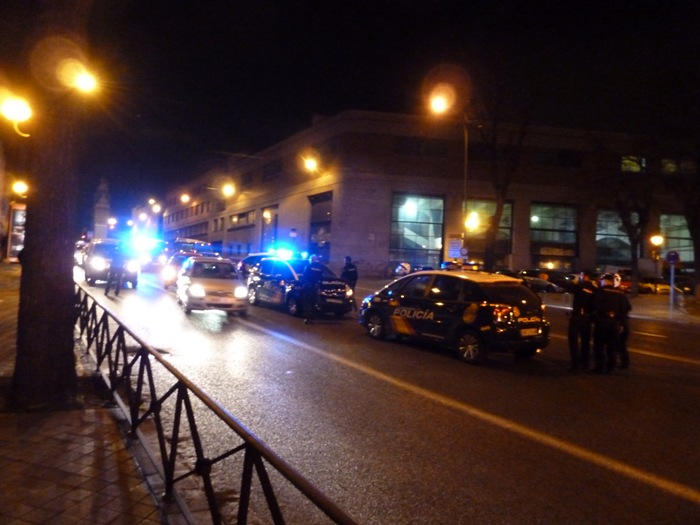 Madrid. Accidente. Policía Nacional. Ronda de Toledo