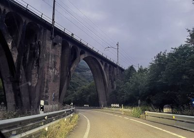 Puente para el tren. Fresneo