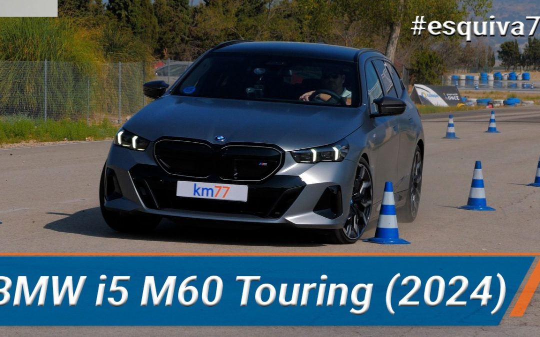 BMW i5 M60 Touring | Maniobra de esquiva y eslalon